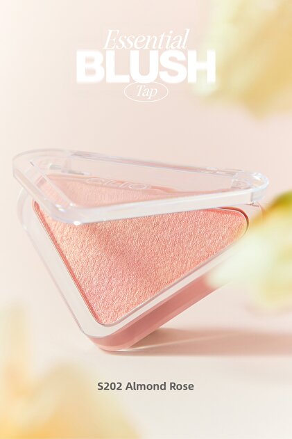 Essential Blush Tap by Allık, Offering Layerable Soft Texture and a Radiant Finish (S202 Almond Rose)