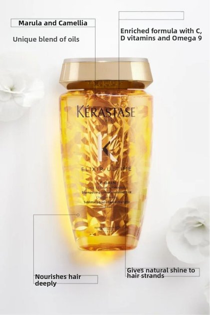 Elixir Ultime Le Bain - 250ml Shiny Hair Shampoo with Argan Oil