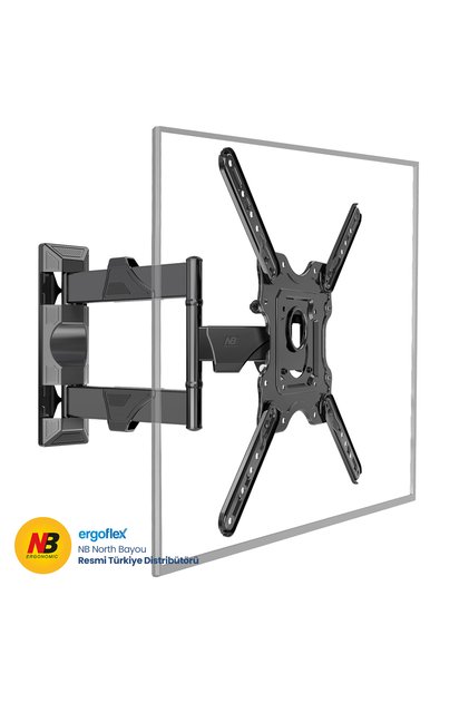 Nb North Bayou P4 32"–55" Vesa Ultra Ince Lcd Led Tv/monitör Hareketli Duvar Askı Aparatı
