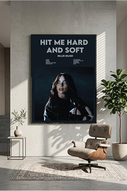 Billie Eilish Hit Me Hard and Soft ポスター postercraft Billie Eilish Hit me Hard and Soft Modern Panel Tablo