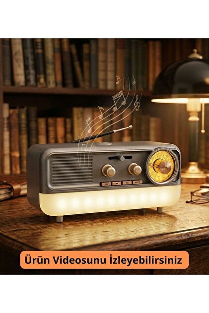 Dexxony Dx-09 Gece Lambalı Lüks Nostaljik Radyo & Fm Radyo