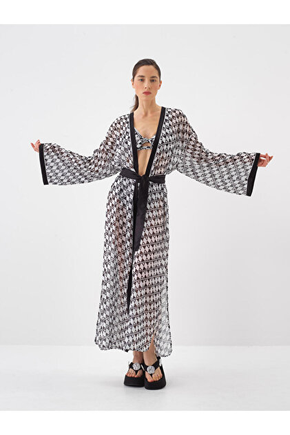 Xint Kadın Siyah Formunu Koruyan Oversize Kimono - Fiyatı, Yorumları