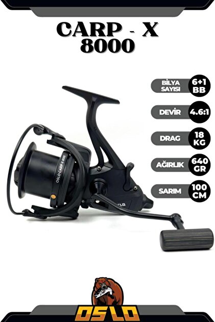 OX製　
車椅子 Oslo Carp-X 8000 Baitrunner Sazan Olta Makinesi - Fiyatı, Yorumları