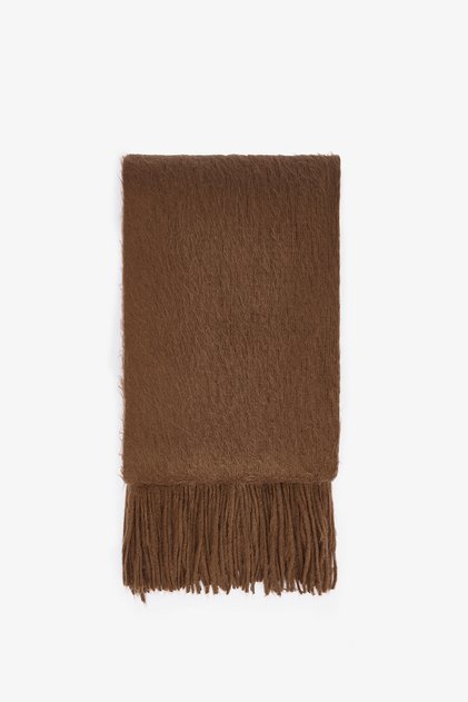 Brown Warmy Soft Textured Scarf