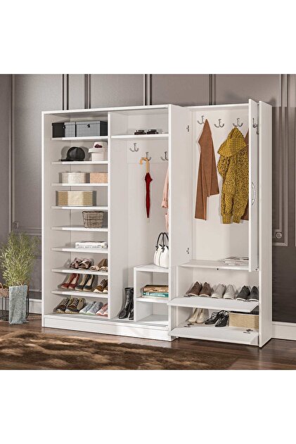 Abre VM-300348 BEYAZ VESTİYER PORTMANTO - Fiyatı, Yorumları