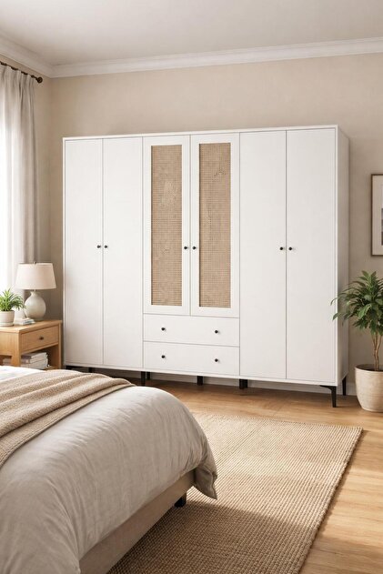 Trio 6 Kapaklı Dolap(%100MDF)