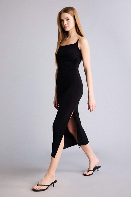 Figurbetontes, körperbetontes Maxikleid H6454AX26SM