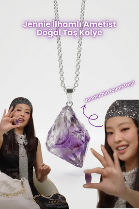ketnez Gri Lisa Yazılı Harfli Blackpink 45cm Zincirli Hediyelik