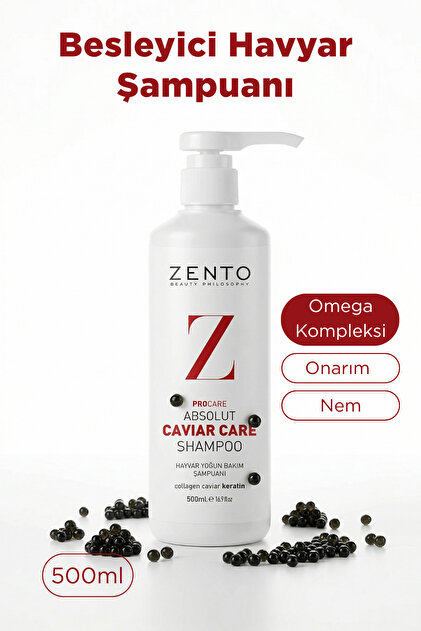 ZENTO Pro Care Absolut Cavıar Care Havyar Bakım Şampuanı 500 ml