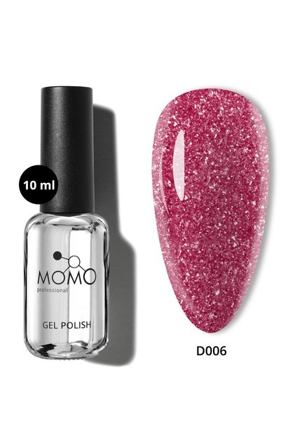 Disco Kalıcı Oje, D006, Çingene Pembesi, Reflective Flash Gel Polish, 10 ml