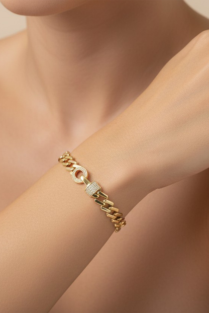 STİL İNCİSİ/XUPING JEWELRY ÇİFT TARAFLI ZİRKON TAŞLI BİLEKLİK