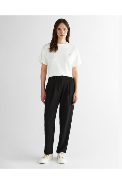Kadın Siyah Carrot Fit Pantolon