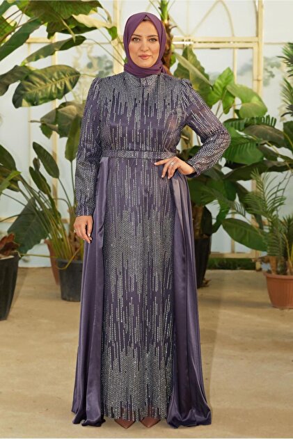Alvina SİMLİ BÜYÜK BEDEN ABİYE ELBİSE 50448 - Fiyatı, Yorumları