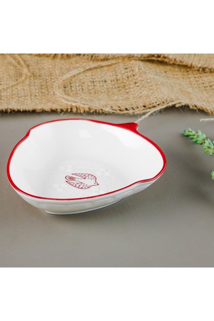 Red Bird Serving Presentation Plate 12 cm