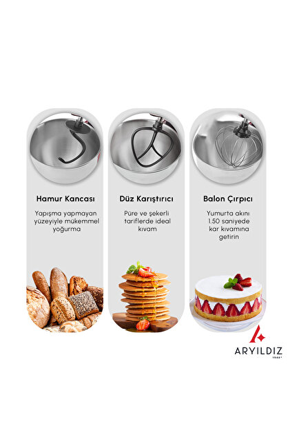 Aryıldız Power Chef XXL 10 Litre Stand Mikser - Fiyatı, Yorumları