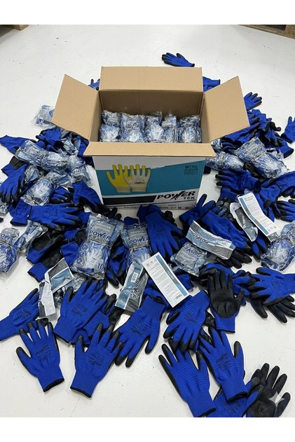 300 Çift Zebra Nitril Kaplı İş Eldiveni