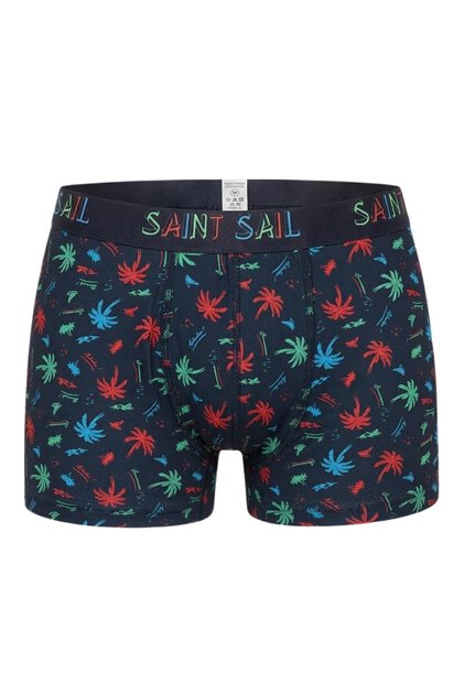Men's Tropical Palm Patterned Cotton Boxers