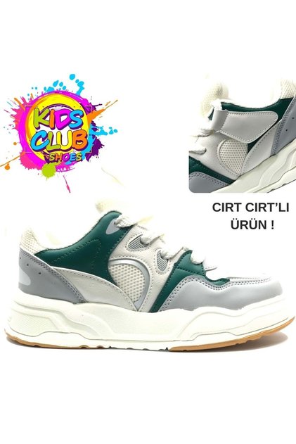 Cool Jacob Lace-Up Velcro Sneakers Orthopedic Children's Sports Shoes Green