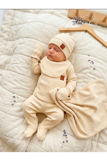 Set of 6 Corded Baby Newborn 100% Cotton Hospital Release