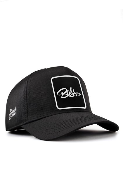V1 Baseball Boss - 4sb Kod Logolu Unisex Siyah Cordura Kumaş Şapka (CAP)