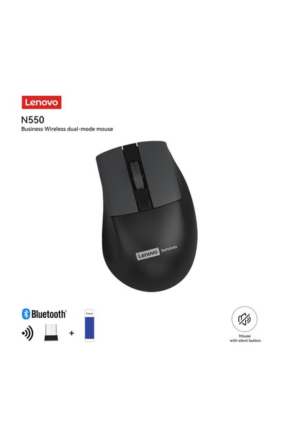 N550 Bluetooth + 2.4 Ghz Kablosuz Dual Modlu Sessiz Mouse Siyah