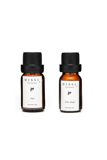 2'li Oud & Amber Çiçeği Buhurdanlık Esansı/Yağı
