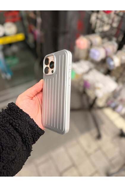 EFCASE Iphone 16 Pro Max Uyumlu - Rimowa Premium Valiz Desenli
