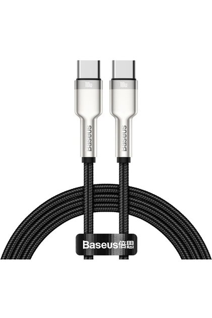 Cablu Cafule CATJK-C01 USB Tip-C la USB Tip-C, 1m, 100W, Negru