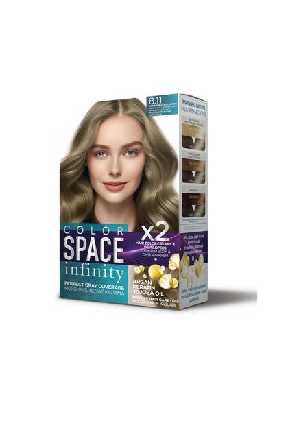 Color Space Infinity Hair Dye Set 8.11
