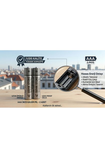TV ve Klima Kumanda Pili AAA 2'li Paket