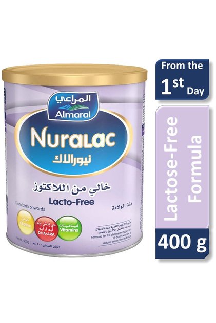 نيورالاك حليب أطفال خالٍ من اللاكتوز 400 جرام