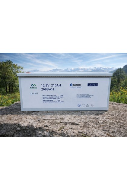 Evercell 12.8V 210AH lifepo4 akü