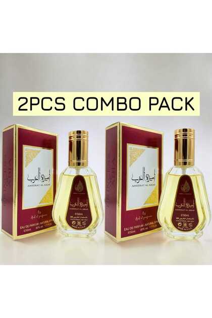 Ameerat Al Arab Eau De Parfum 2PC COMBO 2x50ml - Long Lasting Arabic Perfume, Floral Fragrance Spray