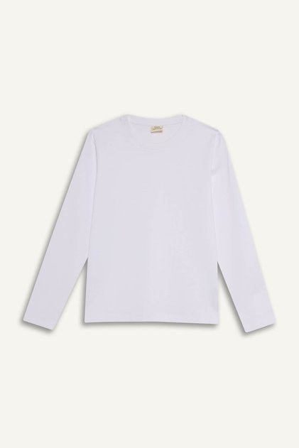 26Y801001150 White Girls' Sweatshirt G0860A8/Wt34