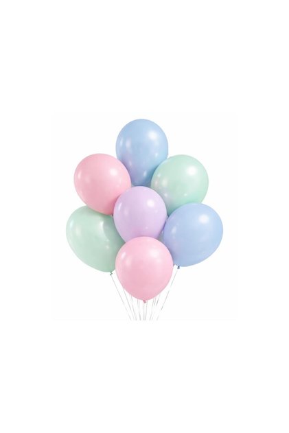 Pastel Mermaid Concept 10-Piece Set-Pastel Color Party Decoration Set