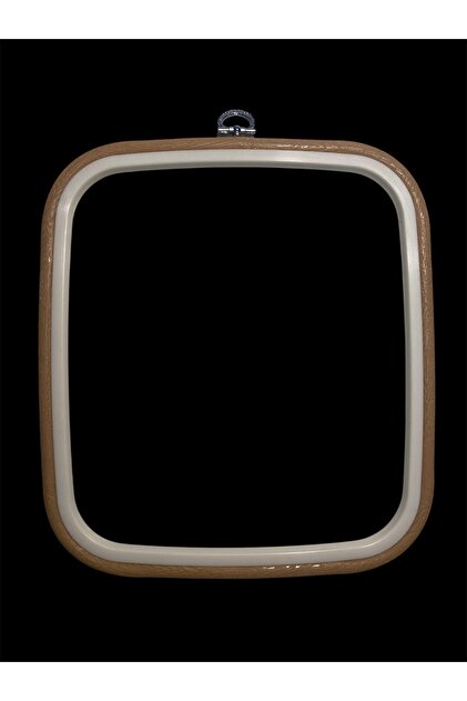 No:3 Beige Square Board Hoop - Embroidery Hoop 21.5 cm X 24 cm
