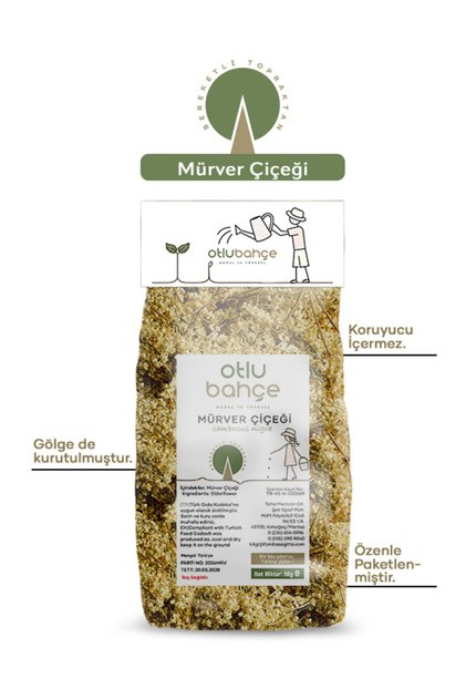 Mürver Çiçeği, Sambucus Nigra 50g