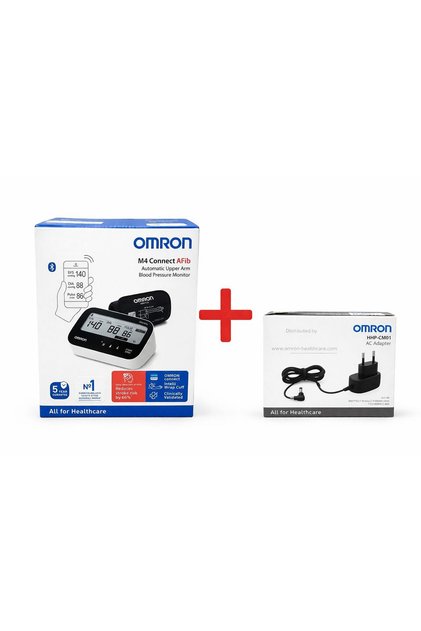 M4 Connect AFib Üst Koldan Ölçer Dijital Tansiyon Aleti + Orijinal Adaptör