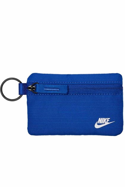 Unisex Mavi Bozuk Para Cüzdanı Anahtarlık - Fermuarlı Dayanıklı Kumaş Cüzdan