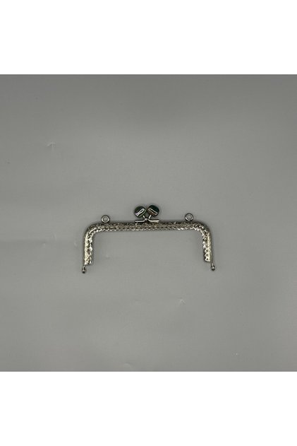 Akide Square Wallet Clip Silver - 16.5cm - Emerald