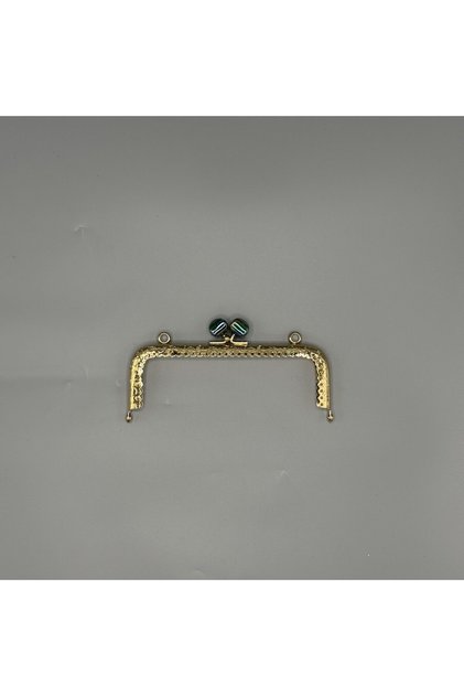 Akide Square Wallet Clip Gold - 16.5cm - Emerald