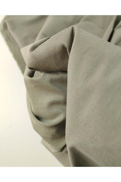Cagla Green Colored Cotton Synthetic Mixed Fabric 140X115Cm