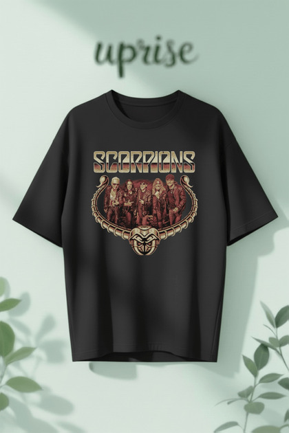 Vordevia Scorpions Baskılı Pamuklu Oversize T-shirt - Fiyatı