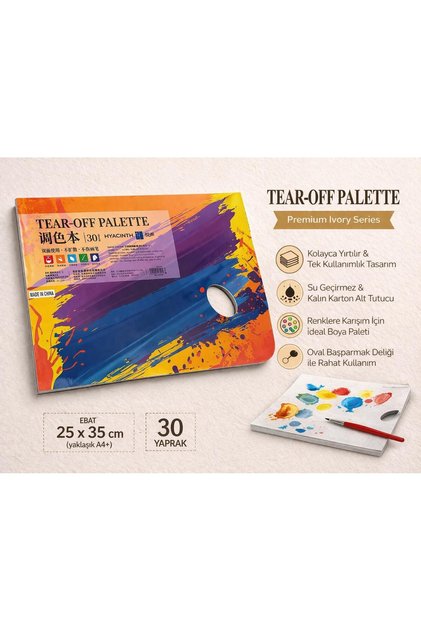 Kağıt Palet 25x35 cm 30 Yaprak Kalın Karton Su Geçirmez