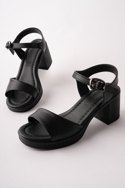 Nvl-794 Thick Heel Flat Arched Sandals