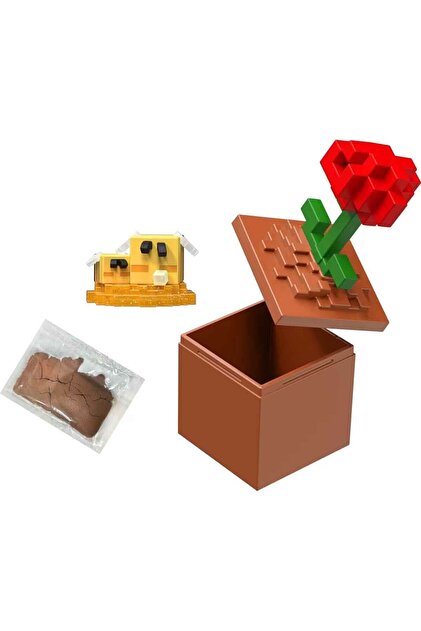 Minecraft Mini Mode Figürlü Sürpriz Paket HTK99 - Yeşil-Pembe Ağaç
