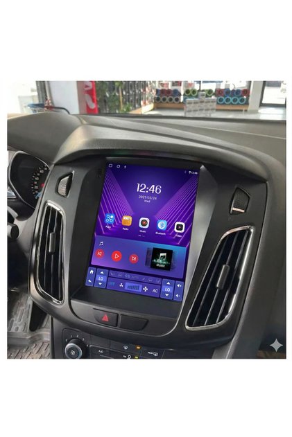 Ford Focus Tesla Stil Uyumlu (2015-2018) 9,7" Android Multimedya Sistemi - 4GB RAM / 64GB Hafıza