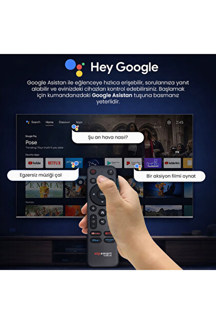 ALPSMART As510 Android Tv Box Ses Komutlu Kumanda 2gb Ram 16 Gb