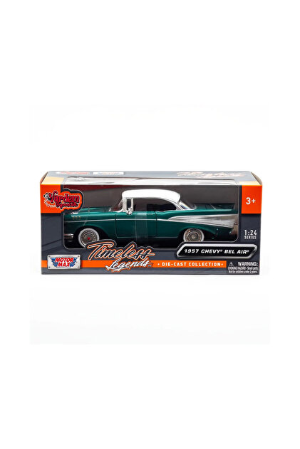 craftivio Motor Max 1:24 1957 Chevy Bel Air Yeşil Die-Cast Metal