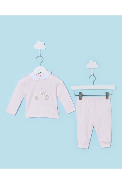 Baby Pink Printed Pyjama Set